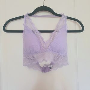 Aerie lavender halter bralette